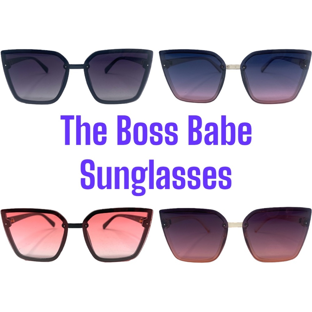 The Boss Babe, Oversized Square shaped Sunglasses. NWT
